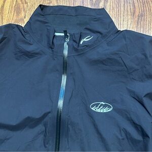 KJUS Pullover Jacket Mens 54 XL Black Dexter 2.5L Half Zip Windbreaker Golf